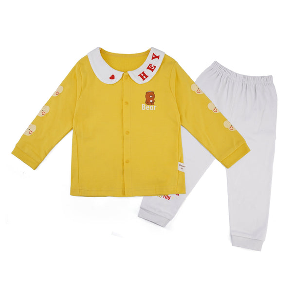 Baby Girl Pajama Set Bear Yellow - Sunshine