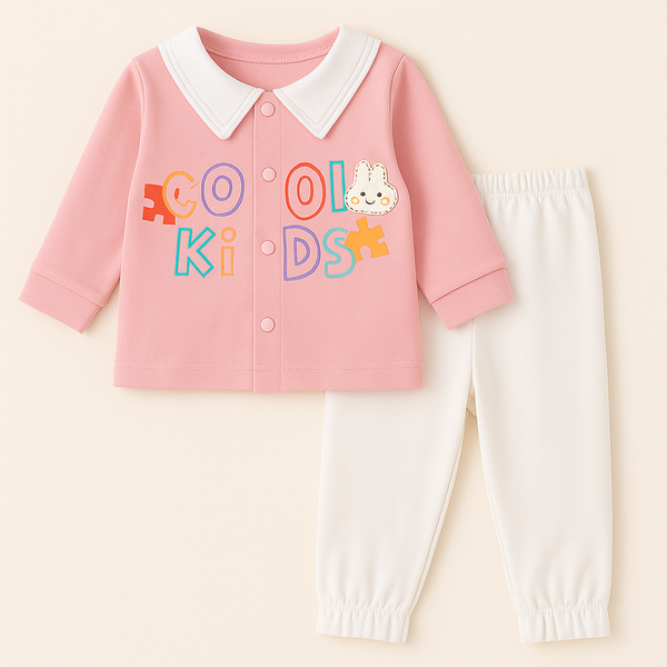 Baby Girl Pajama Set Bear Pink - Sunshine