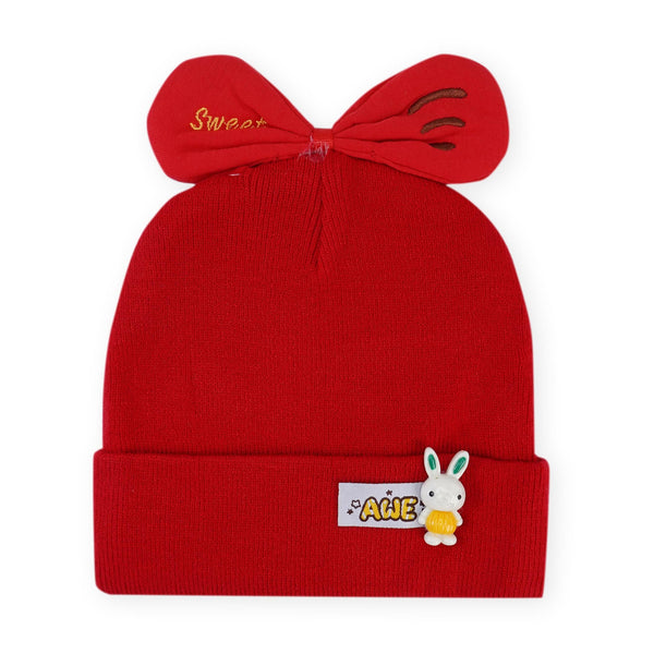 Baby Knitted Cap Awe Red - Sunshine