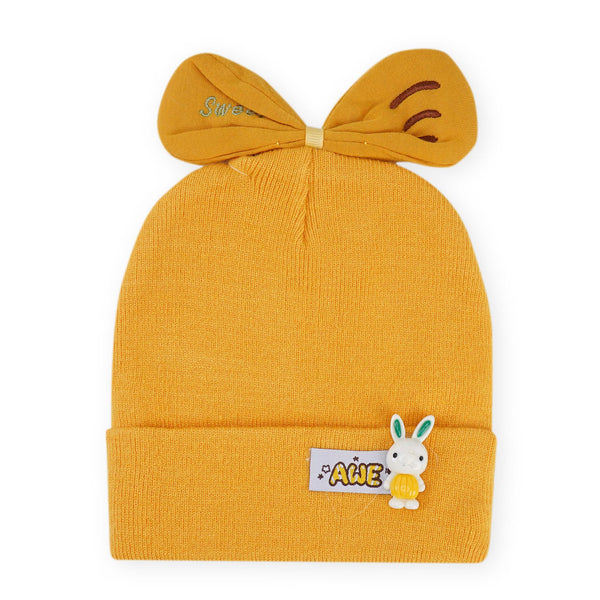 Baby Knitted Cap Awe Yellow - Sunshine