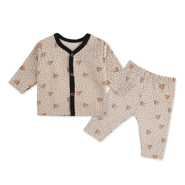 Baby Night Suit Triangle Brown - Sunshine