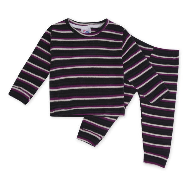 Baby Innerwear Set Black Stripes - Sunshine