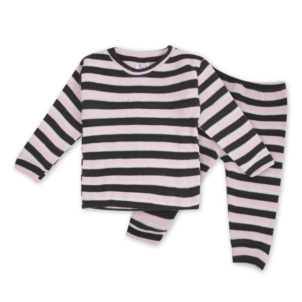 Baby Innerwear Set Pink & Black Stripes - Sunshine