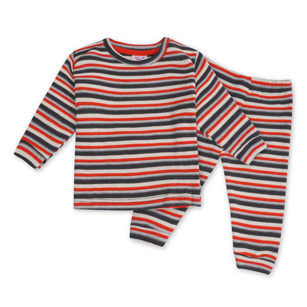 Baby Innerwear Set Red & Black Stripes - Sunshine