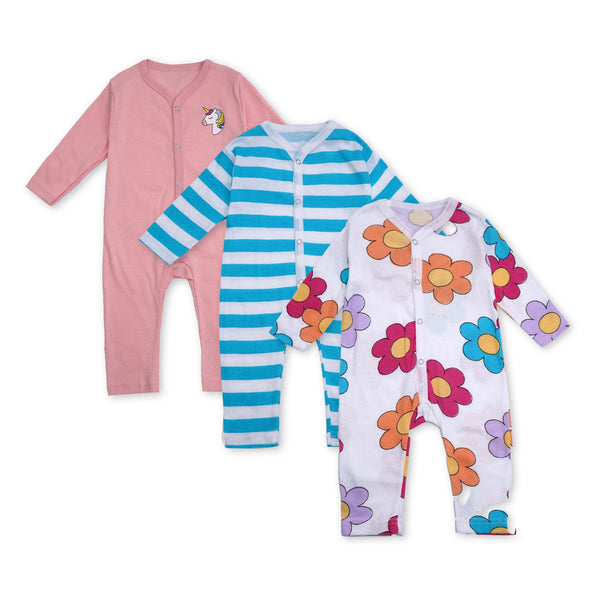 Baby 3pcs Sleepsuit Pink - Sunshine