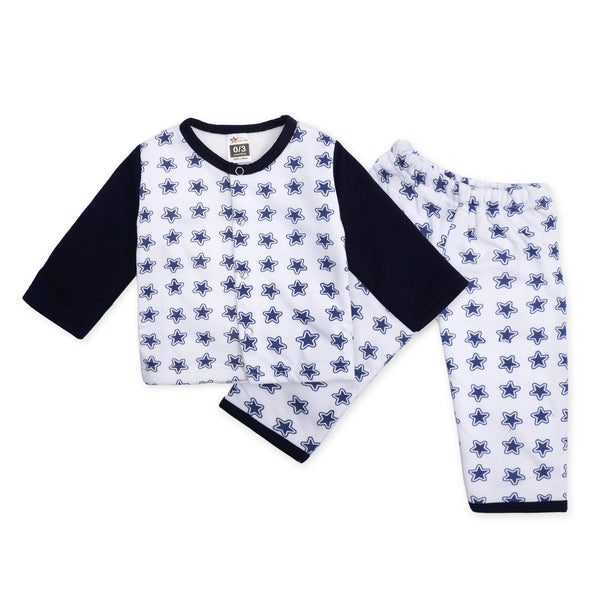 Baby Sleepsuit Fleece Blue Star - Sunshine