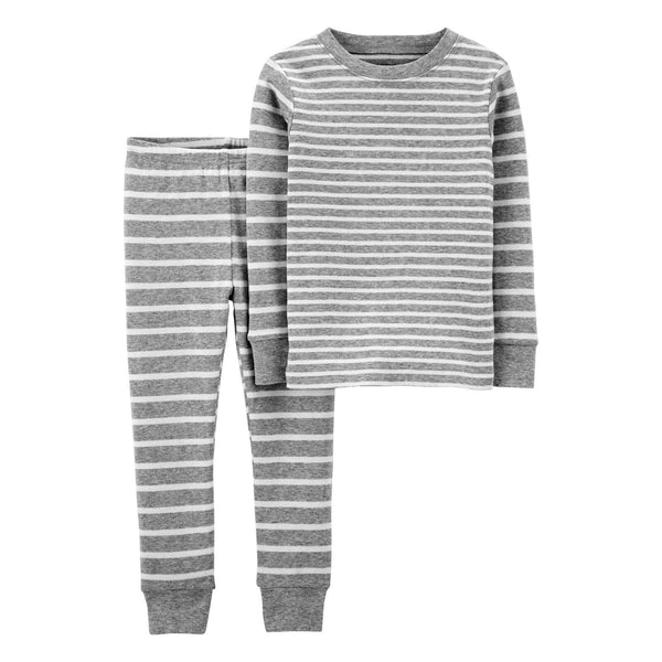 Kids Pajama set Grey Stripes - Sunshine