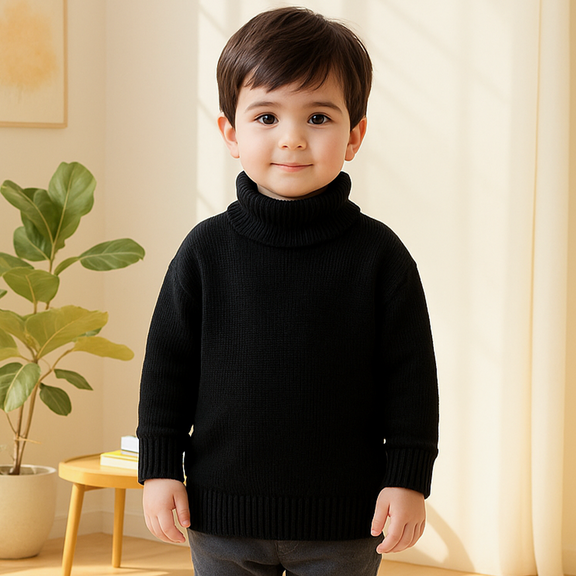 SY Kids Mock Neck Black - Sunshine – Baby Planet