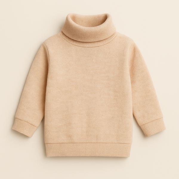 SY Kids Mock Neck Beige - Sunshine
