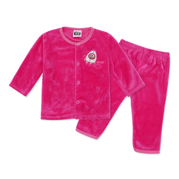 Velvet Baby Night Suit Space Pink - Sunshine