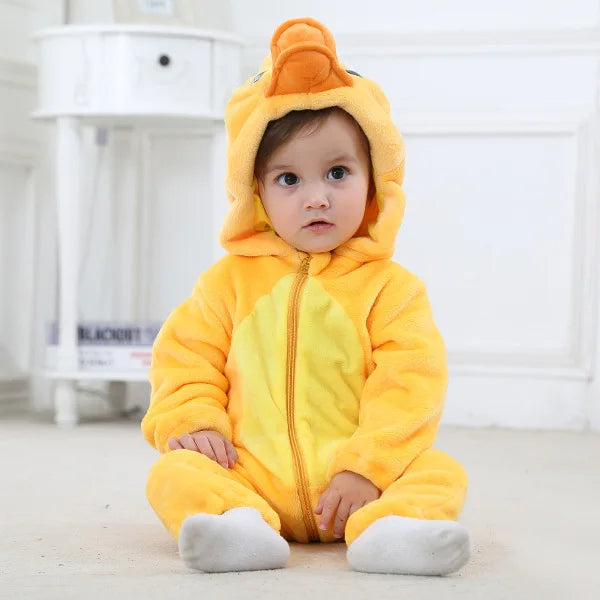 Fleece Animal Costume Duck Yellow - Sunshine