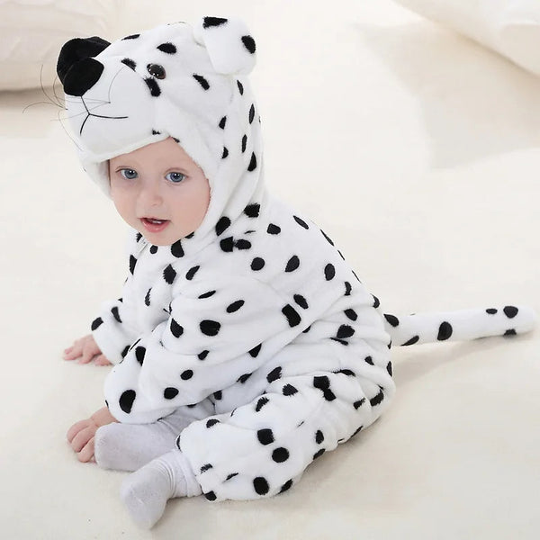 Fleece Animal Costume Puppy White - Sunshine