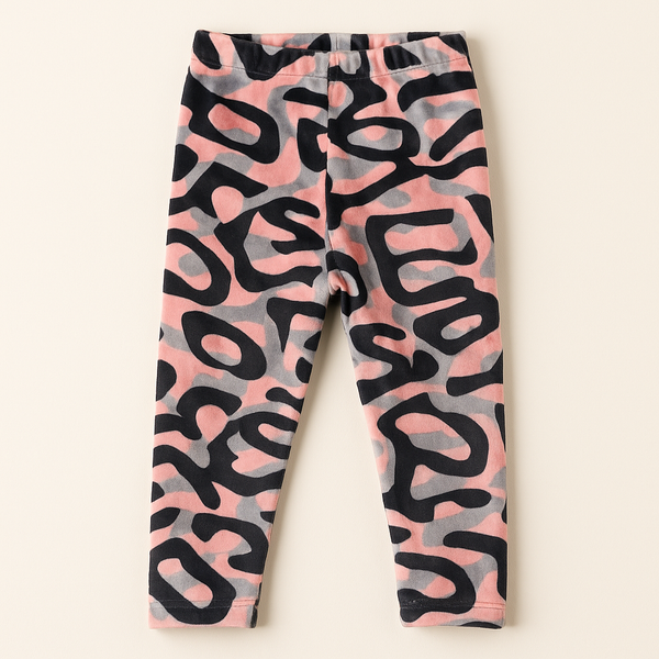 Kids Velvet Tights Pink & Black - Sunshine