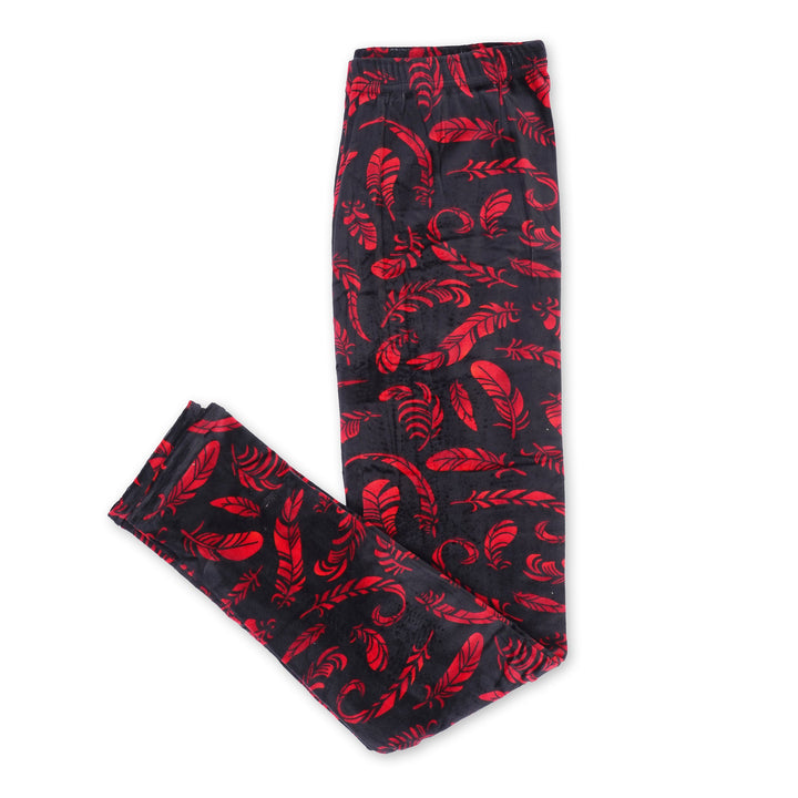 SUNSHINE VELVET TIGHTS FLORAL RED 10-11 Y