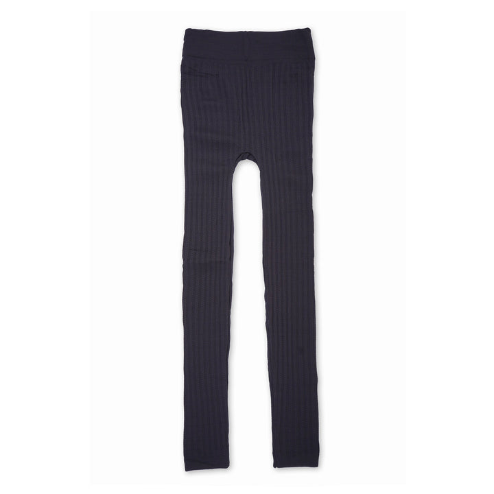 Ribbed Leggings - Off-White/Black - Kids