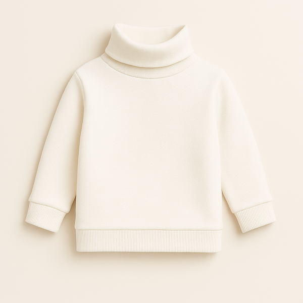 Sy Kids Mock Neck White - Sunshine