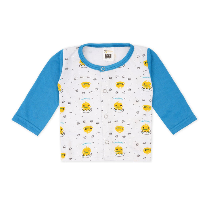 SUNSHINE BABY COTTON SUIT DUCK BLUE 3-6M