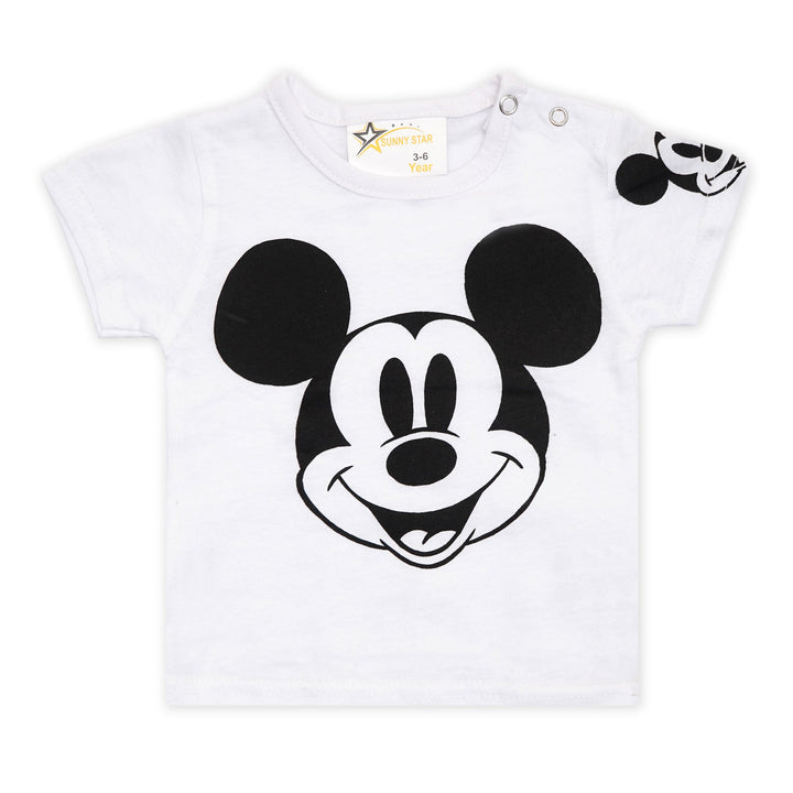 BABY DUNGAREE MICKEY MOUSE NAVY BLUE 12-18 - SUNSHINE