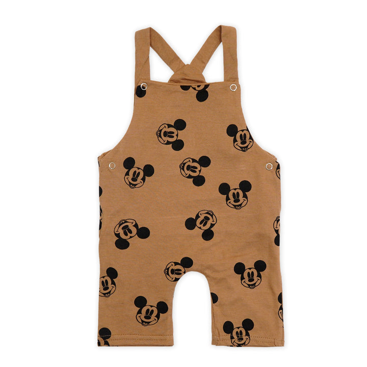 BABY DUNGAREE MICKEY MOUSE BROWN 12-18 - SUNSHINE
