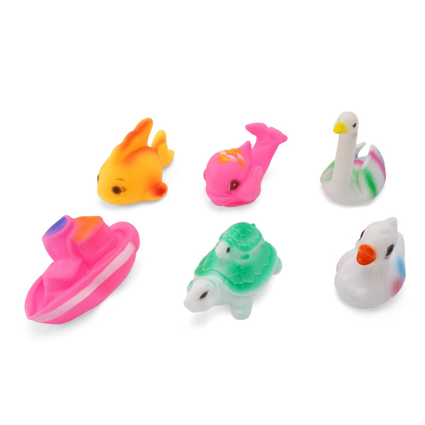 SUNSHINE BABY BATH TOYS PACK OF 6 PC MULTICOLOR