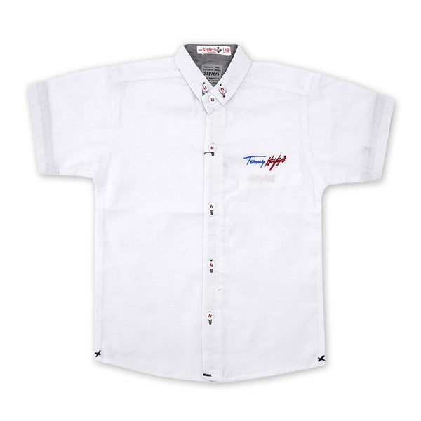 SUNSHINE BOYS POLO HALF SLEEVES WHITE NO.24 (7-8) Y