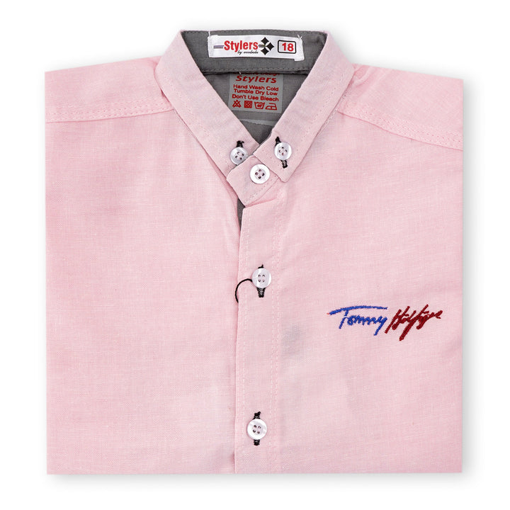 SUNSHINE BOYS POLO HALF SLEEVES PINK NO.24 (7-8) Y