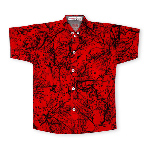 SUNSHINE BOYS POLO HALF SLEEVES AUTUM RED NO.24 (7-8) Y