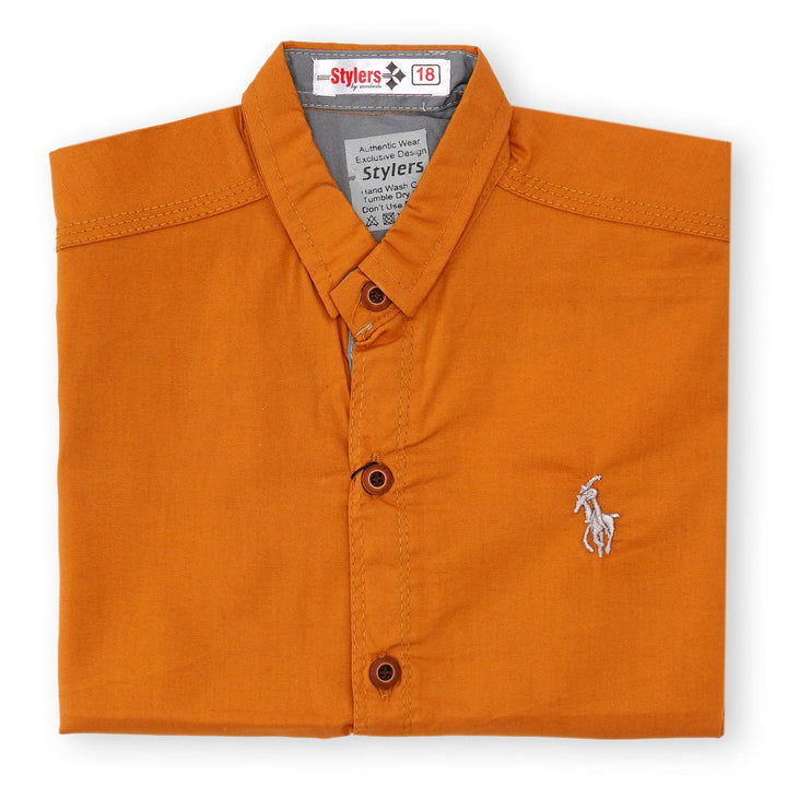 SUNSHINE BOYS POLO HALF SLEEVES CAMEL NO.26 (9-10) Y