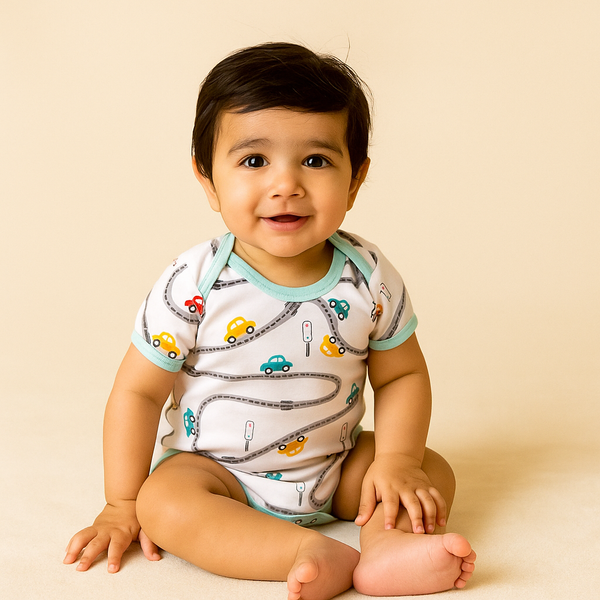 Baby Bodysuit Travel See Green - Sunshine