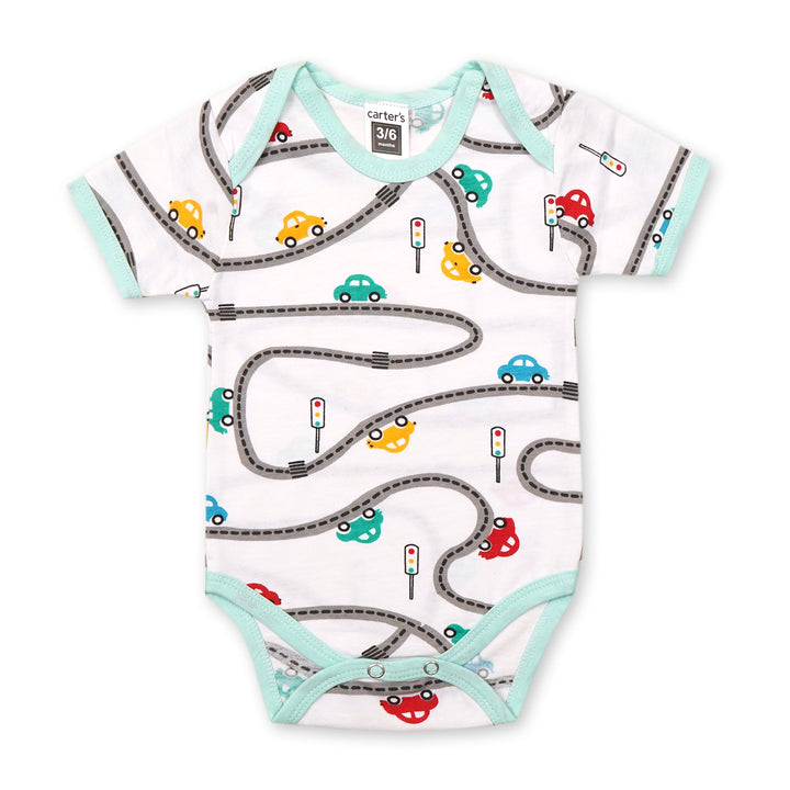 BABY BODY SUIT ROAD SIGNALS SEE GREEN- SUNSHINE 3-6M