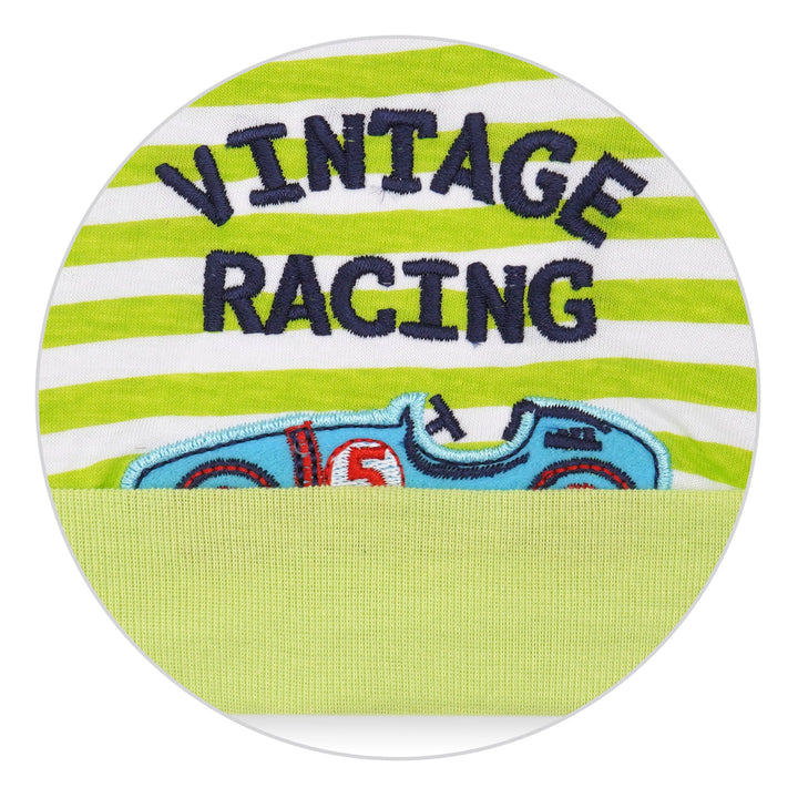 SUNSHINE LITTLE SPARKS CAP STRIPES VINTAGE RACING GREEN