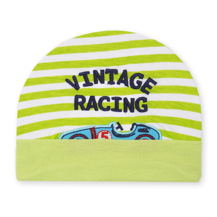 SUNSHINE LITTLE SPARKS CAP STRIPES VINTAGE RACING GREEN