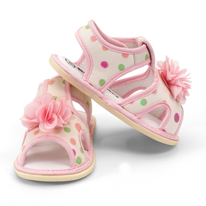 SUNSHINE GIRLS SANDALS PINK FLOWER PINK  14.5 CM 3-4 Y