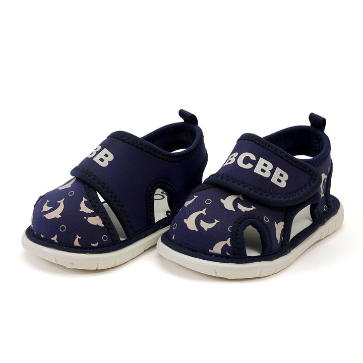 SUNSHINE KIDS SANDALS DOLFIN NAVY BLUE NO.19 14.5 CM 3-4 Y