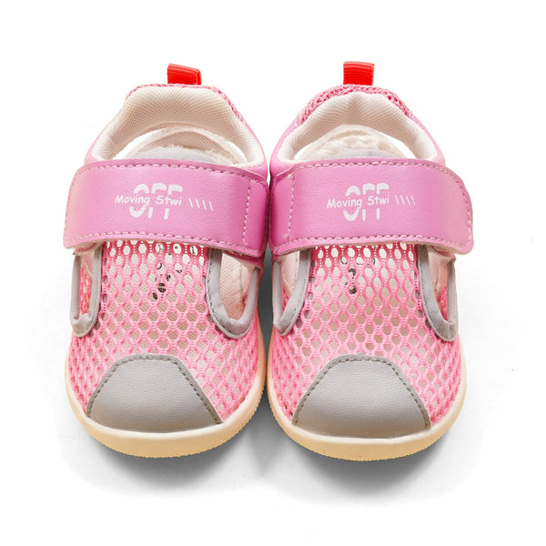 SUNSHINE GIRLS SANDALS NET GREY AND PINK   14.5 CM 3-4 Y