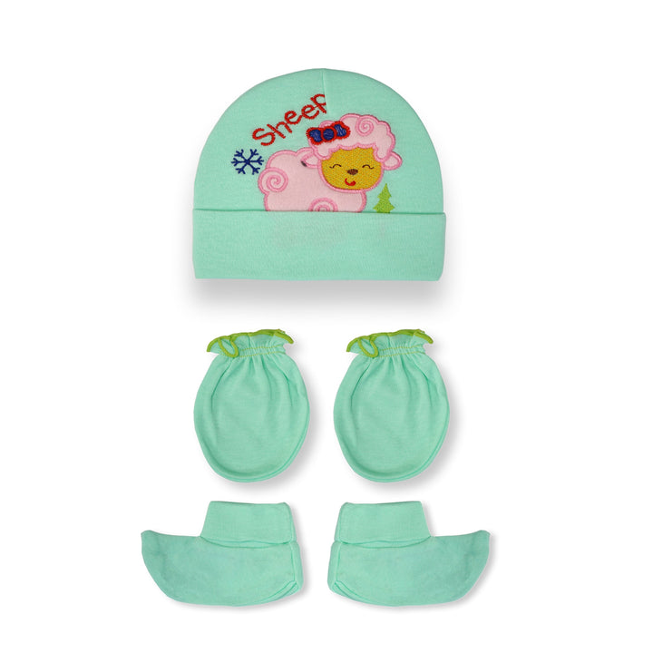 SUNSHINE MY SHEEP 3PCS CAP SET SEE GREEN