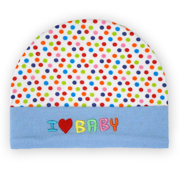 SUSHINE BABY CAP POLKA DOTS BLUE