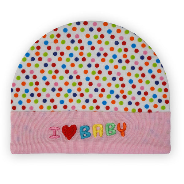 SUSHINE BABY CAP POLKA DOTS PINK