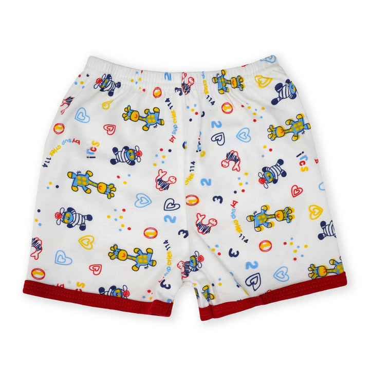 SUNSHINE MY LITTLE BABY SHORT & SHIRT  JIRAF RED 3-6M