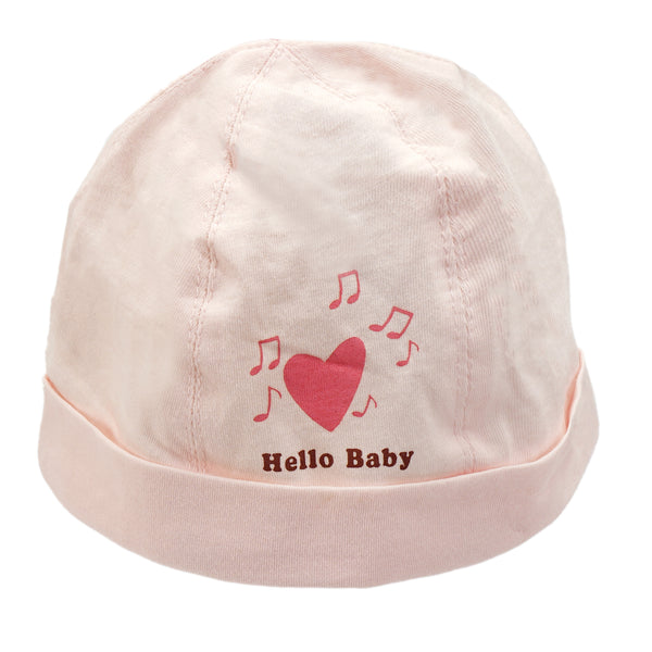 SUNSHINE LITTLE SPARKS HELLO BABY CAP PINK(0-6)