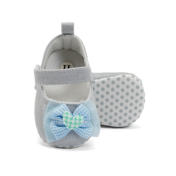 SUNSHINE GIRLS BOW COTTEN SANDLE SKY BLUE   (13.0)  2Y