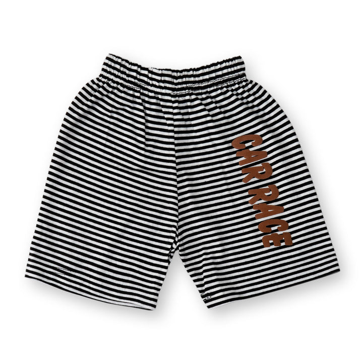 SUNSHINE SHORT & SHIRT I AM 6 BLACK STRIPS (XL) 4-5