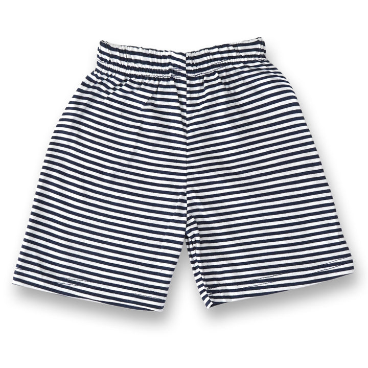 SUNSHINE KIDS SHORT & SHIRT  HERITAGE STRIPES NAVY BLUE (XL) 4-5