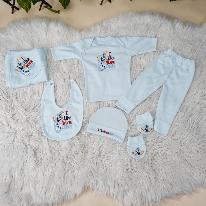 SUNSHINE BABY GIFT SET 7 PCS I LIKE WARM HUGS BLUE