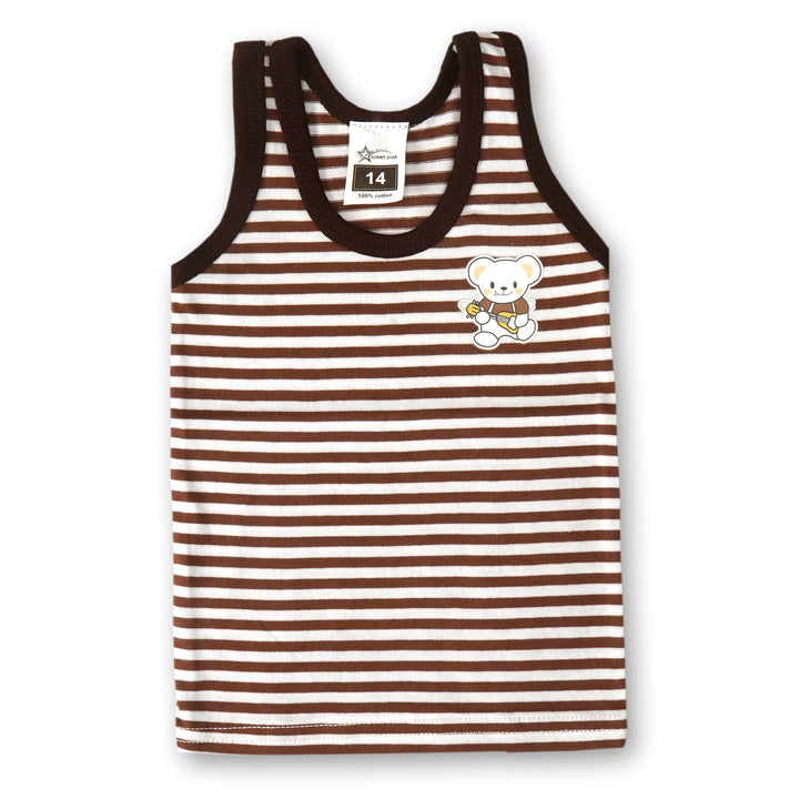 SUNSHINE BOYS SANDOS STRIPES BROWN NO.18 2-3 Y