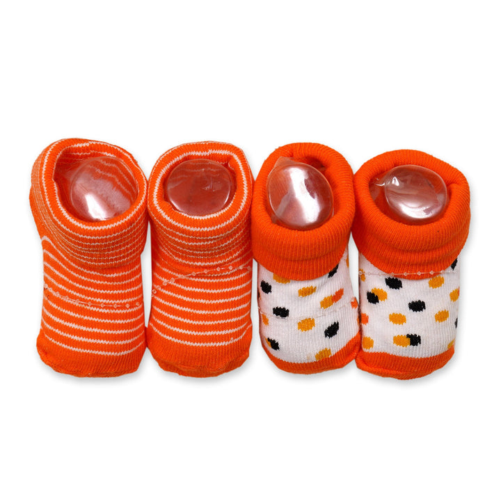 SUSHINE 5 PCS BIBS AND BOTIES HALLOWEEN POLKADOTS ORANGE