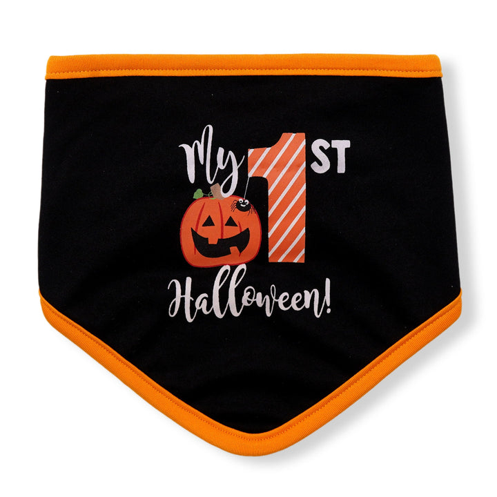 SUSHINE 5 PCS BIBS AND BOTIES HALLOWEEN POLKADOTS ORANGE