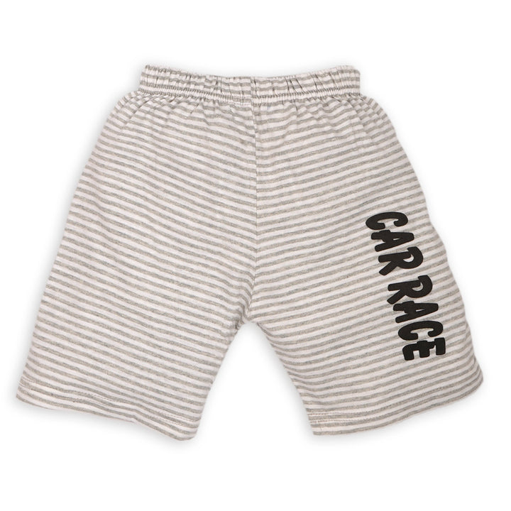 SUNSHINE KIDS SHORT & SHIRTSET I AM 6 STRIPES GREY XL 4-5Y