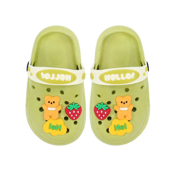 Kids Crocs Hello Light Green - Sunshine