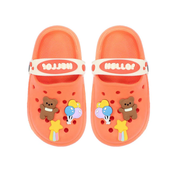 Kids Crocs Hello Orange - Sunshine